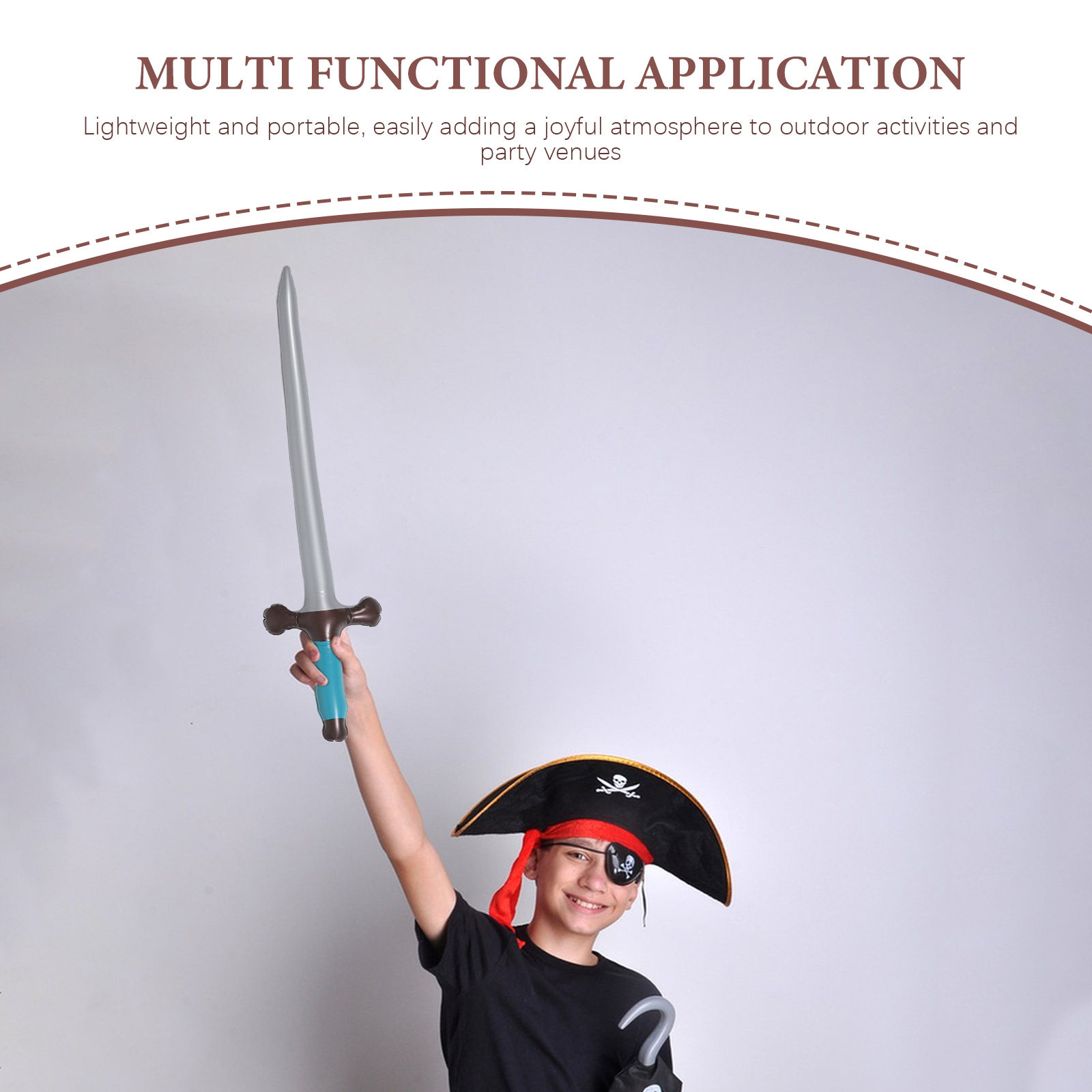 9Pcs Kids Pirate Swords For Pi - Outdoor Adventure Birthday Party review and price