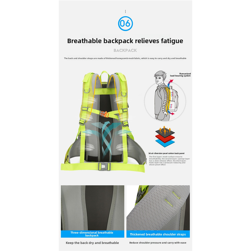 AZELA 36-55L Hiking Backpack L - Outdoor Adventure Backpack review and price